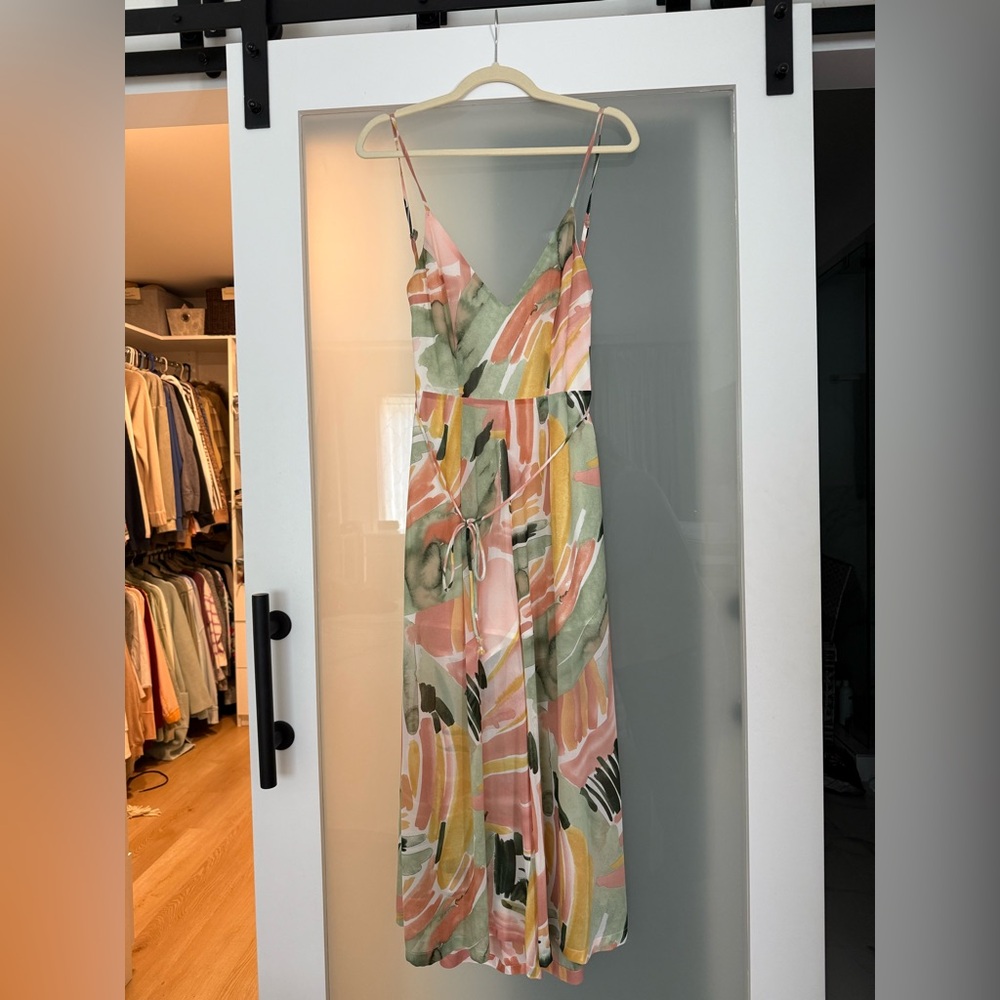 Abstract Print Midi Romper - Picture 2 of 13